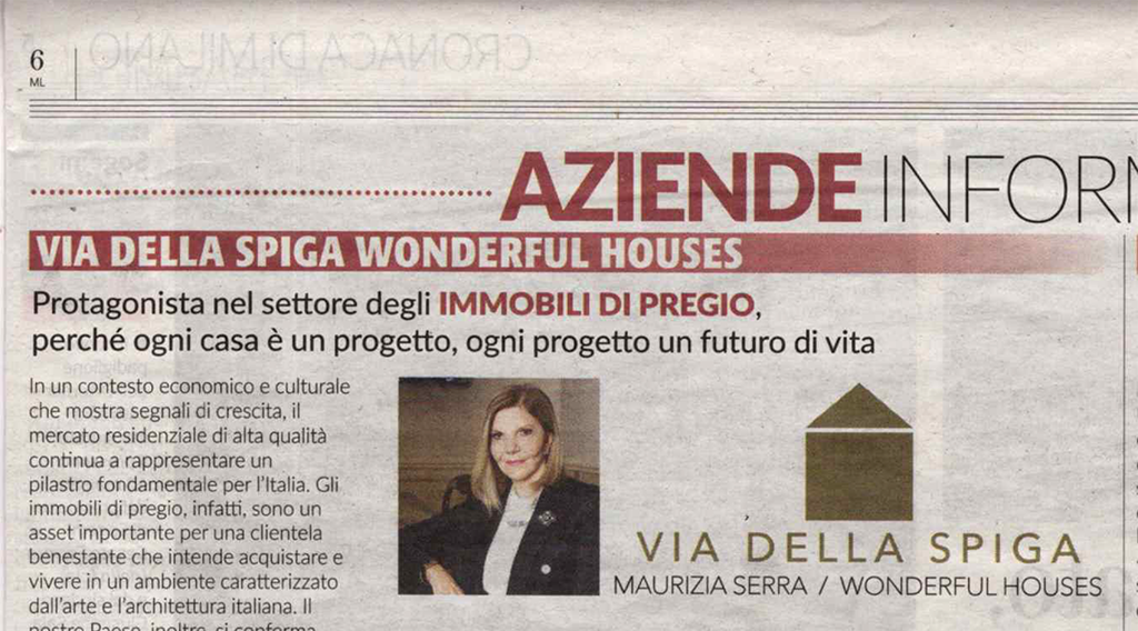Maurizia Serra, intervistata dal Corriere della Sera.