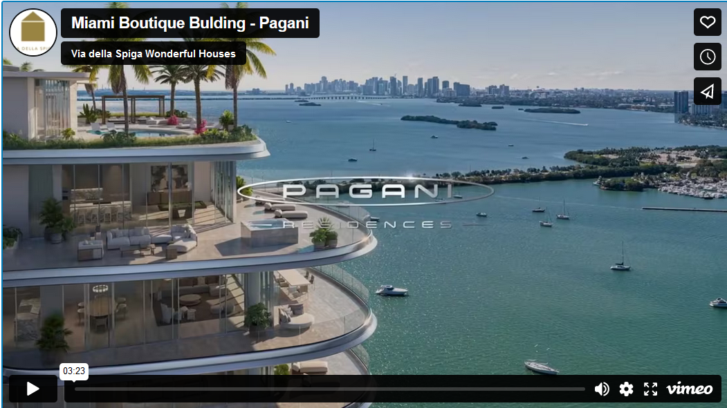 Pagani Automobili e Via della Spiga Maurizia Serra Wonderful Houses insieme a Miami