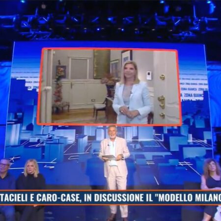 Zona Bianca Rete 4, Maurizia Serra in diretta: viaggio in una casa di lusso a Milano